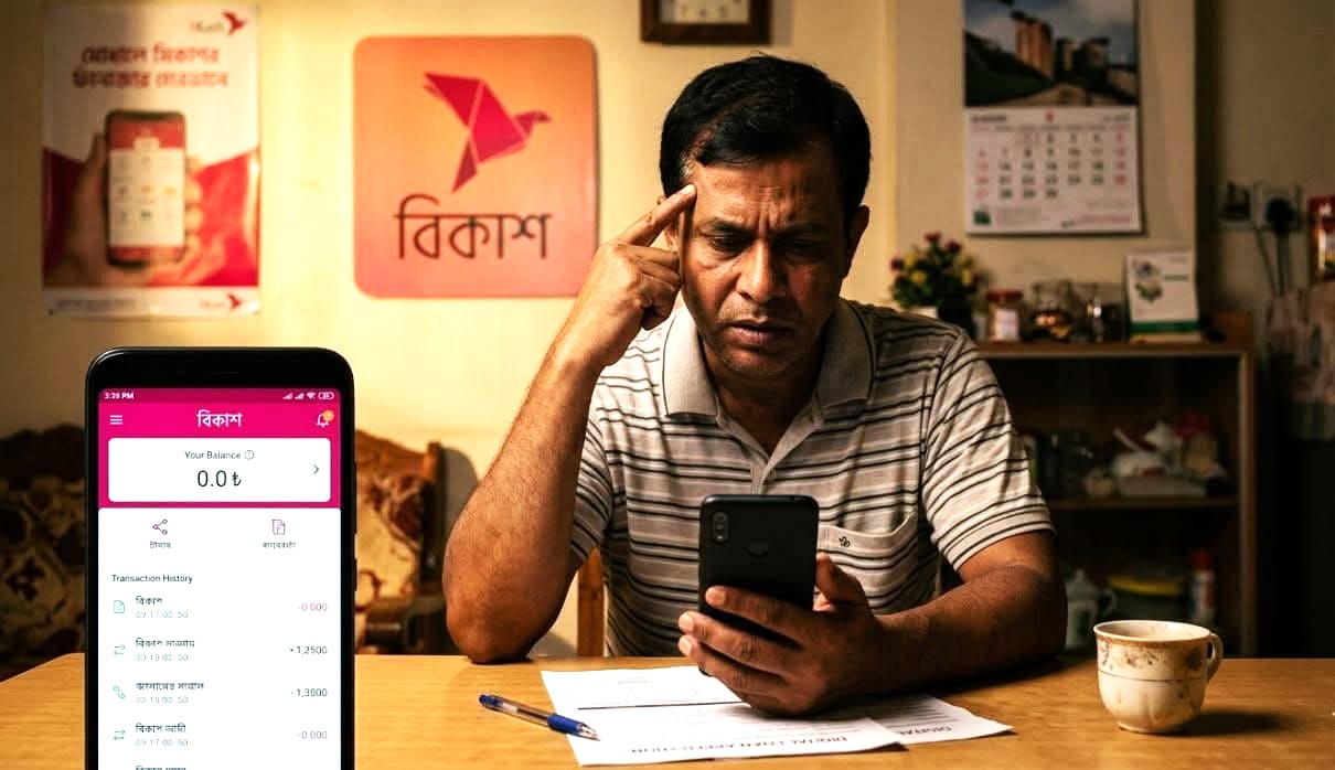 পিন ছাড়াই ফাঁকা হচ্ছে বিকাশ ব্যালেন্স! নিয়ন্ত্রণ নিয়ে শঙ্কা