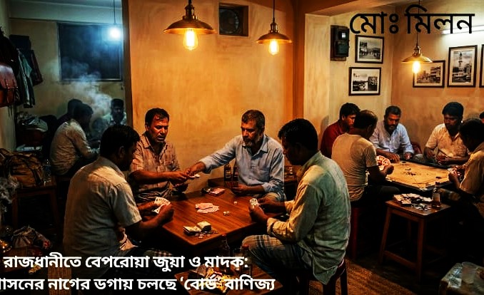 রাজধানীতে বেপরোয়া জুয়া ও মাদক: চলছে ‘বোর্ড’ বাণিজ্য